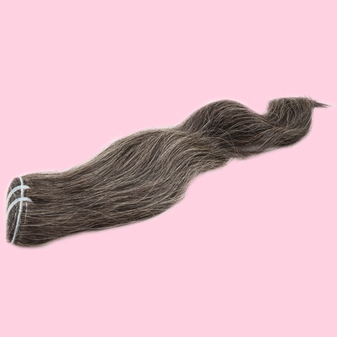 Vietnamese Natural Gray Hair Extentions