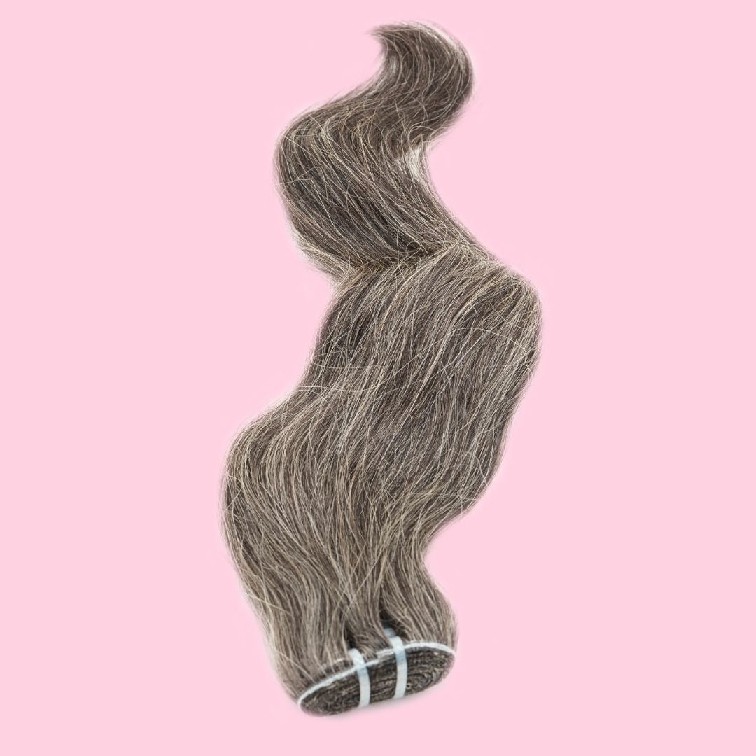 Vietnamese Natural Gray Hair Extentions