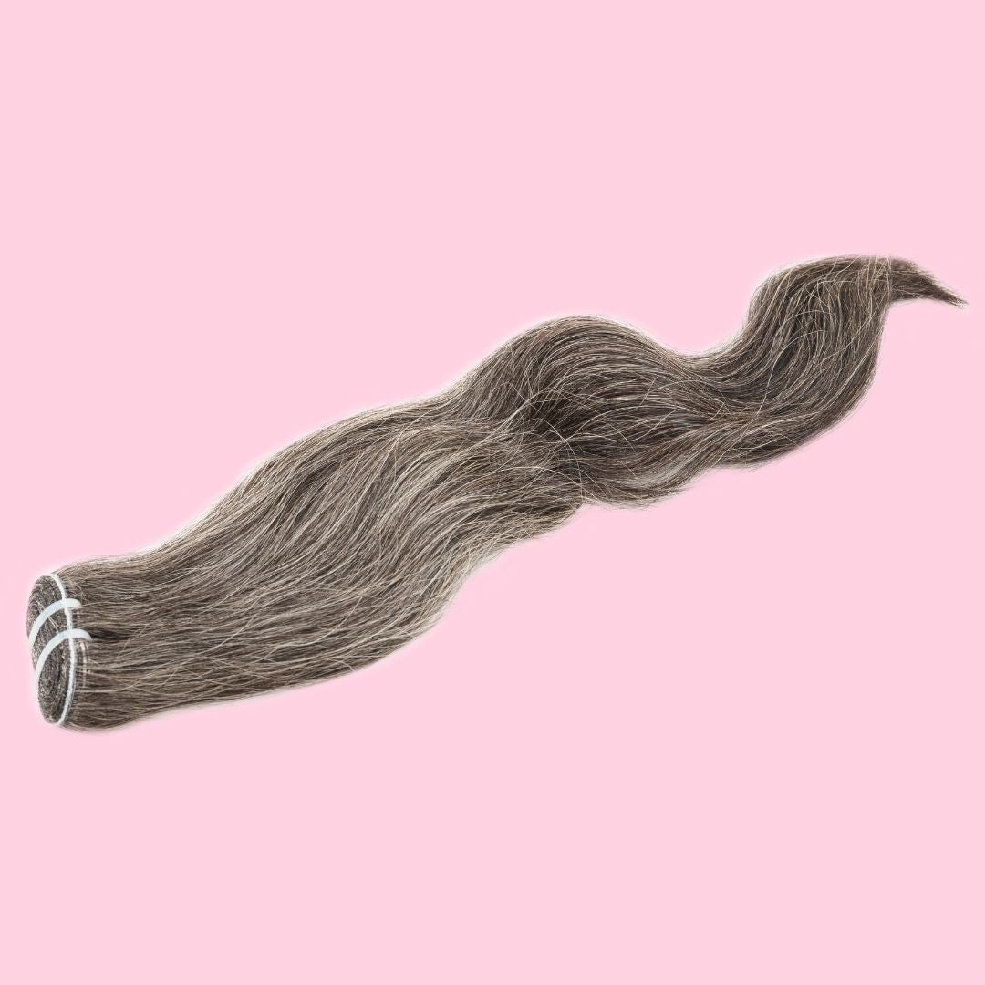 Vietnamese Natural Gray Hair Extentions